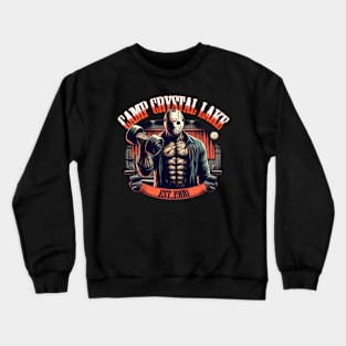 Crystal Lake Camp Gym: Slash and Sweat T-Shirt - Killer Workout Edition Crewneck Sweatshirt